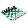 Nicear Tappetino da scacchi da torneo portatile in pelle PU, scacchiera arrotolabile da torneo, scacchiera arrotolabile leggera e antiscivolo
