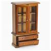 Odoria Casa delle Bambole Vetrina Miniatura: 1/12 Scala Armadietto Libreria Marrone per Ufficio Soggiorno Salotto Vintage Vittoriano - Mini Armadio Cucina Sala da Pranzo Antico Mobile Legno