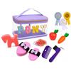 HIMMELSKRAFT® Accessori Hobby Horse per Cavalli con Bastone - Kit Pulizia Cavallo Bambini con Spazzole, Nettapiedi, Pettine & Borsa - Hobby Horsing Giocattolo Educativo