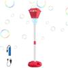 Generico Macchina Per Bolle Verticale, Lampada Da Giardino A Forma Di Torcia, Macchina Per Bolle Di Sapone Automatica Con Luce E Musica, Per Matrimoni, Compleanni