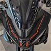 Resin Bike Adesivi Moto Compatibile con Yamaha Tracer 7 2025-2026 Midnight Black. Protezioni Maschera Frontale Zona Cupolino Antigraffio e Antiurto. Adesivi Resinati 3D Made in Italy