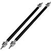 Partuto Aste Supporto Per Divisore Regolabili 2 Pezzi 20cm Alluminio Nero