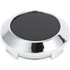 TUCKBOLD Tappo Coprimozzo Ruota Auto 64mm Inserimento A Scatto 1 Pz | Colore: Argento, Nero | Materiale: Plastica E Metallo | Diametro Interno: 60mm | Per La Maggior Parte Delle Auto.