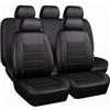 Generico Coprisedili Auto per Mazda Cx-30 2019-2022, Set Completo di Coprisedili in Pelle PU per Sedili Anteriori e Posteriori, Compatibili con Airbag Col38