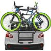 OMAC MENABO Portabici 2 Bici compatibile con Nissan Qashqai 2014-2025 Alu Argento Nero