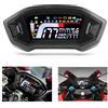 SustVita Motorcycle Odometer for 1 2 4 Cylinder, Motorcycle Instrument LCD Odometer Speed Gauge