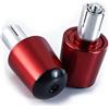 Generic Per Pi&ag&gi&o Liberty 125 MP3 500 Medley Beverly 300 ZIP 50X7 X9 Moto CNC Manubrio Manopole Cap End maniglia Tappi tappo(Red)