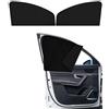 Flaconi 2PCS Parasole per Finestrini Laterali Auto,Tendine Parasole Auto Bambini,Tendine Auto Magnetiche per Bloccare Raggi UV e Calore,Adatto alla Maggior Parte di Autos (Nero, Lunotto anteriore)