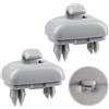 HOMTRAK 2 pezzi supporto parasole grigio supporto auto supporto parasole clip gancio compatibile con Audi A4 B8 A3 Q3 Q5 sostituzione parasole parasole in plastica resistente, facile da montare