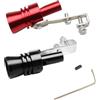 AMANDELIZABE 2 pezzi tubi di scarico sound booster, sound booster auto, rumore marmitta auto, nero, rosso, per tubi di scarico, auto, motociclette, universale