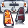 VLAND Fari posteriori per Mini Cooper/One MK1 R50 R52 R53 2001-2006 luci posteriori con E-mark, con segnale di svolta sequenziale, un paio (0507A chiaro)