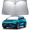 GFWGTS Protezione Solare Auto per Parabrezza Compatibile con BYD Atto 3 Yuan Plus & Atto 3 EVO 2023-2026 2027, Protezione UV & Protezione dal Calore, Parasole Pieghevole su Misura per Parabrezza