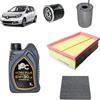OP Kit tagliando 4 filtri + 6L olio 5W-30 IPC LS compatibile con Renault scenic iii 1.9 DCI Gasolio 2009-2016