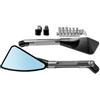 JSTVCUI Specchietti Manubrio PER Tmax 500 Tmax500 T Max 500 TMAX 530 2001-2016 2002 2003 2004 2005 2006 2007 CNC Specchietto Retrovisore Laterale Per Moto