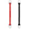 QIMEI-SHOP 2 Pezzi Cavi Batteria Auto 15cm 25mm² Cavi Inverter Batteria 12V 3AWG Cavo Batteria con M8 Capicorda ad Occhielli per Camion Moto Marina Solare Nero e Rosso