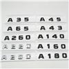 Generico Logo emblema coda posteriore nero lucido 3D compatibile Classe A W168 W169 W176 W177 A35 A45 A65 A43 A160 Accessori(Bright black,A200)