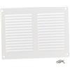 Steinberg14 Griglia di Ventilazione Rettangolare 200x150 mm - Griglie di Aerazione in Metallo Bianco - Serranda di Scarico dell'aria con Zanzariera - Copri Bocchetta Interna a Parete e a Soffitto