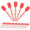 VILLFUL 300 pezzi Sigilli di Sicurezza per Estintore Fascette Plastica Rosso Durevole Identificazione Facile per Estintore Casa e Attrezzature Varie Lotto Versatile