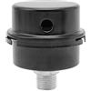 tooloflife Compressore d'aria silenziatore 3/8 16mm Filettatura Nero Metallo Aspirazione Filtro Silenziatore di Ricambio per Aria Compressore Ingresso