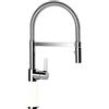 SCHOCK | Miscelatore SC550 DAY Bocca a Molla con Asta Orientabile, Base Rivestita in ®Cristadur Green Line Bianco Opaco, h436mm