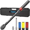 GoYwato Chiave Dinamometrica 1/2 20-230 Nm - 6 Pezzi Chiave Dinamometrica Auto, Cricchetto a 72 Denti, con Barra di Prolunga & Adattatore da 1/2 a 3/8 & Bussole 17mm/19mm/21mm, per Auto, Moto, Cambio Gomme