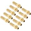 Kozelo Confezione da 10 raccordi in ottone per tubi flessibili da 6 mm a M6 x 1 maschio, raccordi per macchine domestiche, vasche da bagno per massaggi, sistemi di irrigazione e attrezzature per la