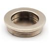 DOJA Barcelona | Maniglia integrata rotonda dorata | Ø 40,5 x 10 mm | Confezione 4 | Maniglia per imbullonamento | Maniglia per porta scorrevole a incasso, porte dell'armadio, cassetti, scarpiera