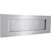 Infinity Decor Heavy Sprung - Cassetta postale in ottone massiccio con finitura cromata satinata, 25,4 x 7,6 cm