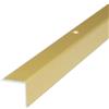 Dalsys Profilo paragradino in alluminio 200cm x 20mm x 20mm per angolo scala per avvitamento oro