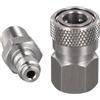 VersaGenius PCP Connettore A Sgancio Rapido Maschio Femmina Set Progettato 1/8 NPT Filo In Acciaio Inox Connettore 3000 PSI Per Sistemi Di Tubo Aria