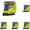 Ryobi RPS18-0 Levigatrice Palmare a Delta 18V, Batteria Non Inclusa, per Applicazioni Leggere e di Finitura, Indicata per Spazi Stretti, Diametro Orbita 1.8mm (Confezione da 5)