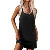 Demegimi Camicia da Notte Donna Cotone Corta Sexy Senza Maniche Spallacci Larghi Sottoveste per Casa e Casuale Pigiama da Donna S-3XL