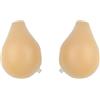 Bye Bra Reggiseno Adesivo, Coppe di Sollevamento in Silicone, Reggiseno Push-Up Senza Spalline, Riutilizzabile, Senza Schienale, Invisibile, Reggiseno Appiccicoso, M E XL, Beige (D)