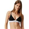 Calvin Klein Donna Reggiseno a Triangolo Triangle Unlined non Foderato, Nero (Black), XS