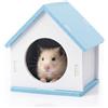 RUKAN Casetta Tartarughe Di Terra, Casetta Per Tartarughe Da Criceti, Casa Tartarughe Di Piccoli Animali, Porcellini D'india, Piccola Casetta In Legno, Pastorale Blu, Rifugio Per Piccoli Animali