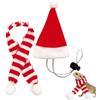 Generico Costumi Per Galline | A Tema Babbo Natale | Cappellino Babbo Natale Regolabile Con Laccio | Per Coniglio Criceto Gatto Cagnolino Lucertola
