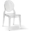 PAZZO DESIGN Sedia Laura Trasparente, Set Da 4 Sedie, Sedie In Polipropilene, Sedia Cucina, Sedia Sala Da Pranzo - id_695