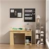 AeasyG Tavolo da Disegno Inclinabile in MDF 120x60x76 cm, Scrivania d'Arte con Piano Regolabile 0-80°, Tavolo per Pittura con 3 Cassetti per Studio, Ufficio e Casa (Finitura Effetto Legno)