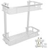 HERCHR Mensole Doccia Per Doccia Interna Mensole da Bagno a 2 Ripiani Organizer Rack