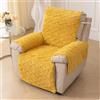 Generic Copripoltrona Relax Reclinabile Elettrica Universale Lavabile Fodera per Poltrona con Braccioli, Coprisedile Fodere per Poltrona Relax Copripoltrona Reclinabile Coprisedile(Yellow)