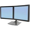 Ergotron DS Series DS100 Dual Monitor Desk Stand, Horizontal 61 cm (24") Nero Scrivania [33-322-200]