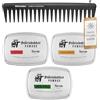 Störtebekker Shaving Accessories Störtebekker® Premium Pomade - Set di campioni a base di acqua + pettine per styling 0, 3 pomate da uomo 'Torreto Series', tenuta media, lucentezza media, 125 ml, pomata per capelli Hair Pomade