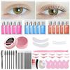 PERMANIA Kit Laminazione Ciglia-Brow Lamination Kit-2-in-1 Kitset per lifting per sopracciglia, set per sollevamento ciglia Luxe con profumo di rosa, nuovo accessorio per ciglia curve