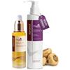 Karseell MACA CARE SYSTEM Set Ricci Crema Definizione 200ml + Serum Olio Argan 50ml Attivatore Boccoli Idratante Anticrespo Riparazione Nutrizione Cheratina Mandorle Oliva Cacao Mossi Metodo Curly