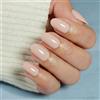 Nymora Press on Nails Oval - Nude Pink Nägel Zum Aufkleben Summer Oval Nails with Nail Glue, Full Cover in Salonqualität, Reusable 32 Nail Tips in 16 Sizes