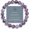 Simplí Basic - Bracciale naturale con cristalli di guarigione, perle da 8 mm, per donne e uomini, gioielli con perline, regalo per San Valentino, compleanno, regalo per lei e per lui, 8 inches, Pietra