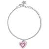 Mabina Gioielli - Bracciale Bambina - Bracciale in argento con cuore pendente smaltato - 533675