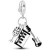 Unique Charm Pendente Strumenti Musicali in Argento 925 per Pandora