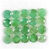 Gemsporium Taglio Rotondo Naturale Non Scaldato Verde Smeraldo Brasile 20pcs 6.84ct 4.3mm