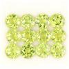Gemsporium Taglio Rotondo Naturale Non Scaldato Apple Peridoto Verde 12pcs 10.75ct 6mm Lot